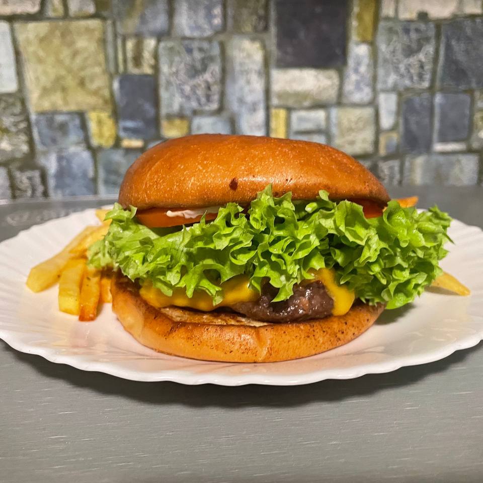 Hamburguesa de promoción sin papas