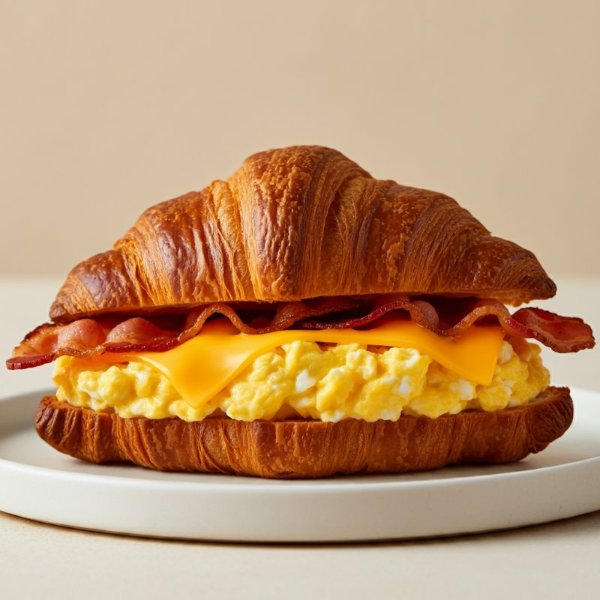 Croissant de Huevo, Tocineta y Queso