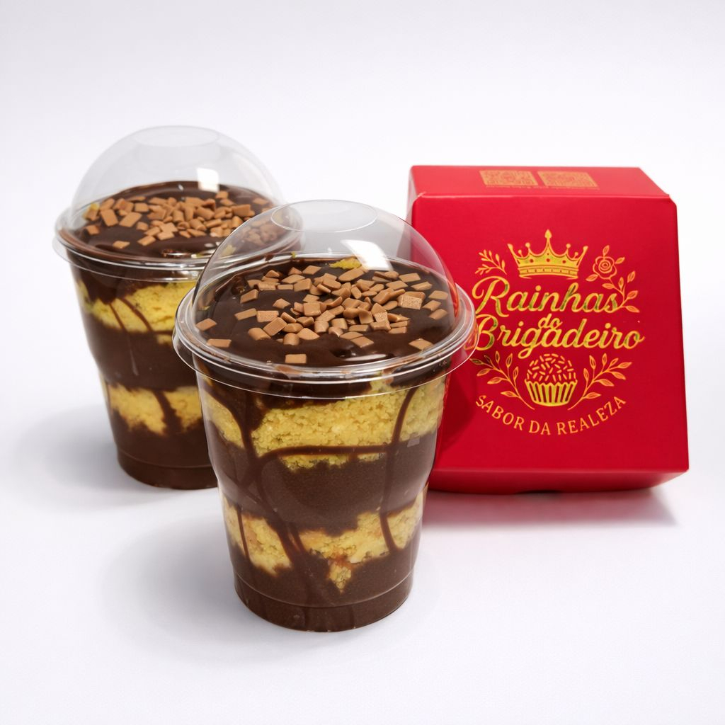 Massa de bolo de cenoura, brigadeiro cremoso e cobertura de chocolate.