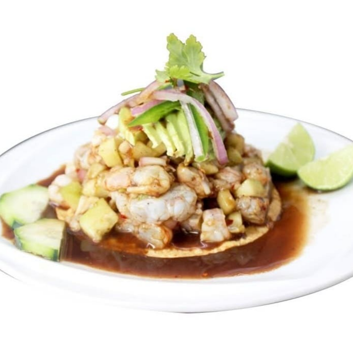 Tostada Camarón Curtido