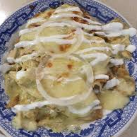 chilaquiles suizos con cecina