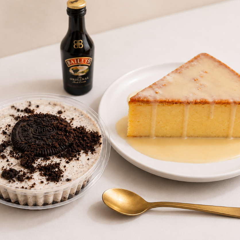 Quesillo Baileys+ Postre Oreo 5 onzas