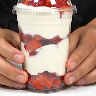 Fresas con Crema Dulce Sensación