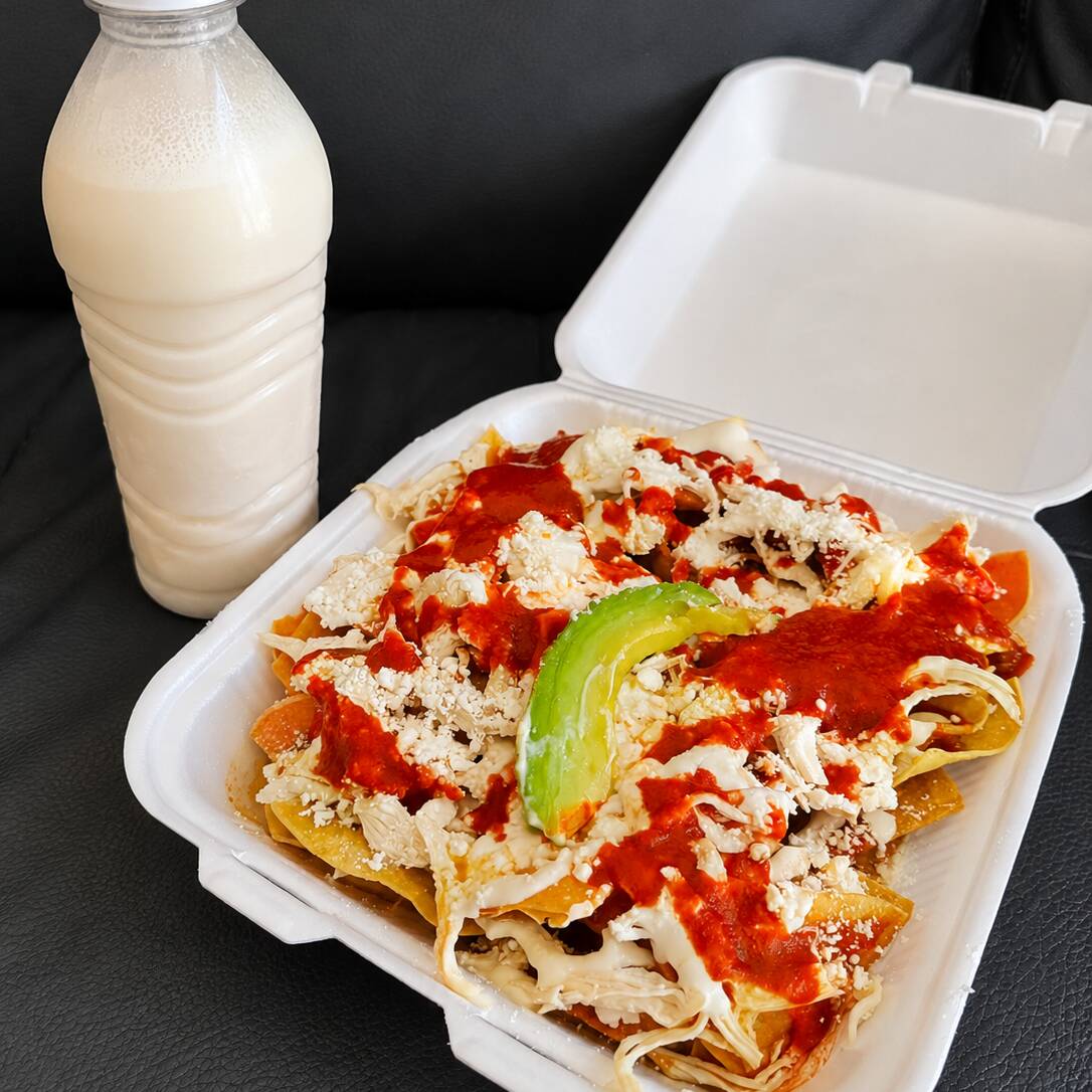 Chilaquiles rojos individuales