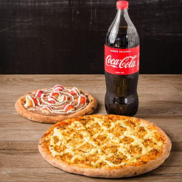 1 Pizza Grande Salgada + 1 Brotinho Doce