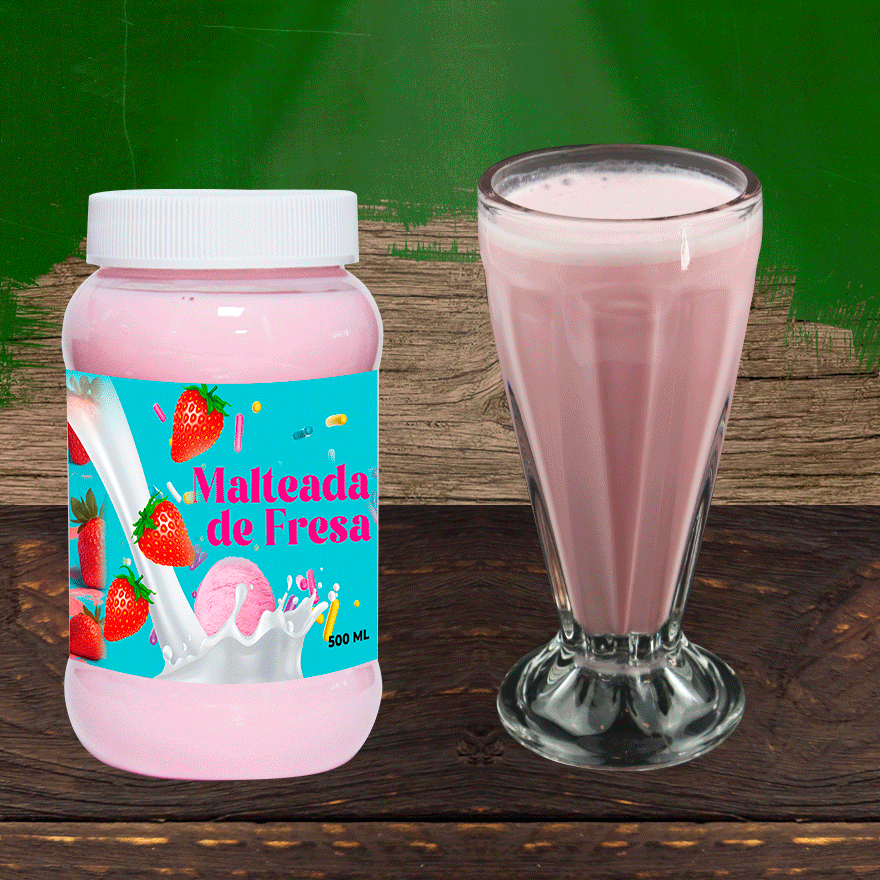 Malteada De Fresa 500 ml