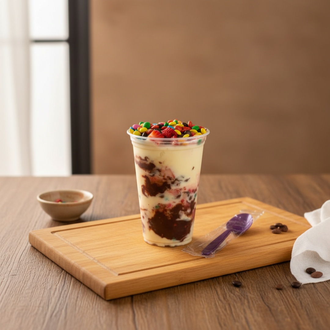 Uma combinação irresistível do açaí cremoso com o sabor marcante do cupuaçu, servida com 5 acompanhamentos à sua escolha.