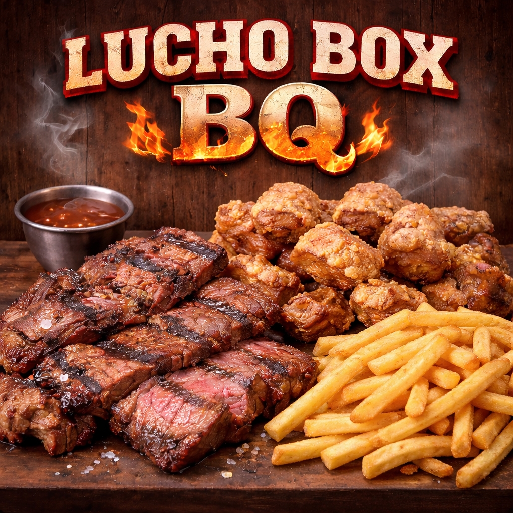 Carne de res 125g + chicharrón al barril 150g