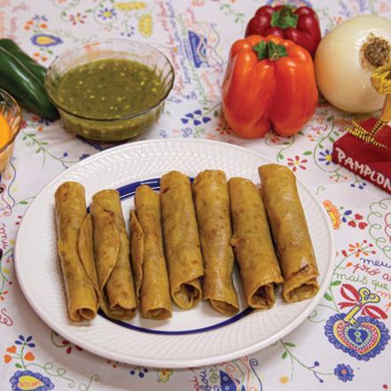 Flautas de Pollo (6 pzas)