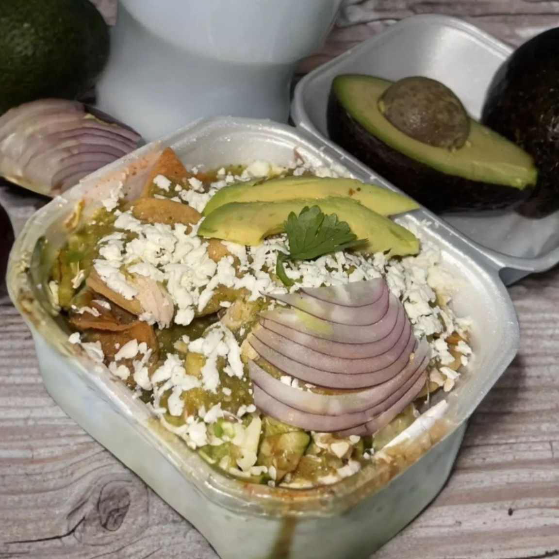 Chilaquiles expréss con pollo