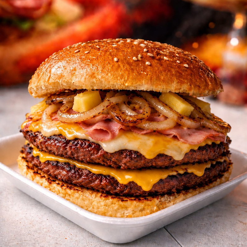 HAMBURGUESA DOBLE CARNE