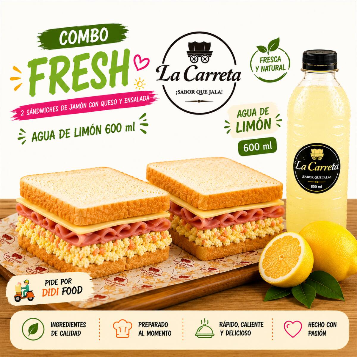 Combo Pollo Y Limonada