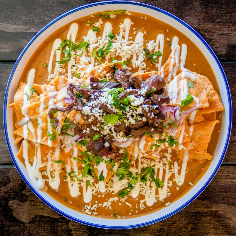 Chilaquiles De Arrachera