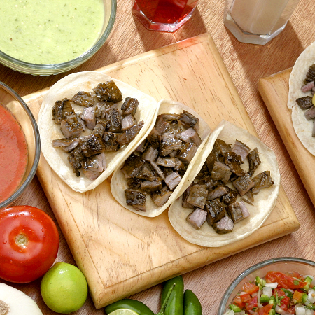 Orden 3 Tacos de Arrachera