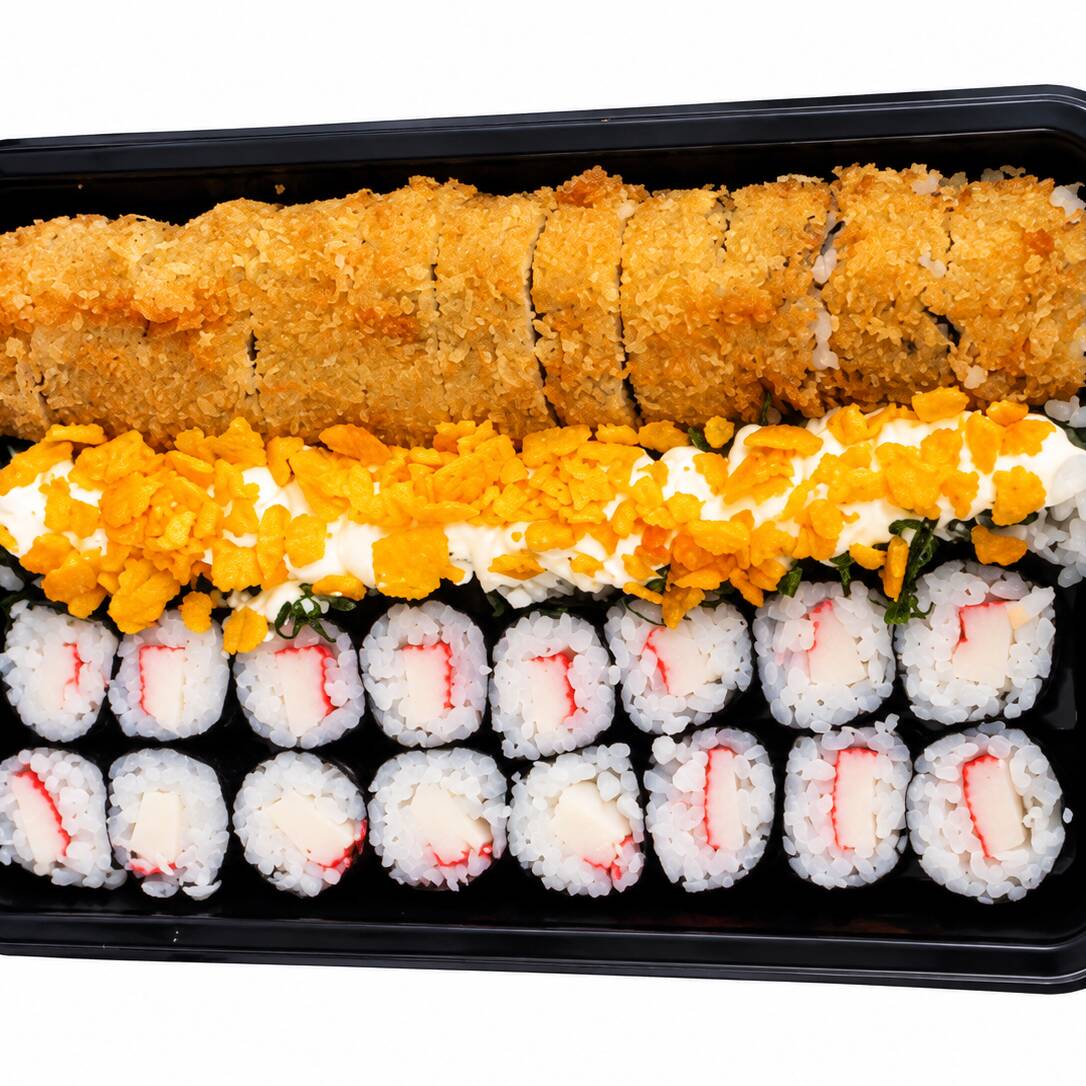 10 maki kani kama
10 maki chesse doritos
10 maki kani
10 hot