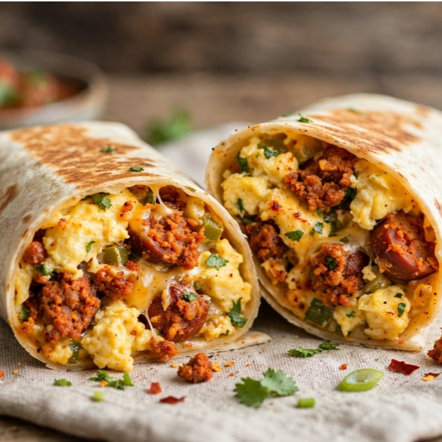 Burrito de Huevo con Chorizo