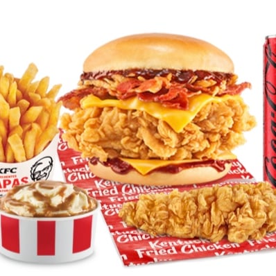 MegaCombo BBQ Bacon Burger + Ke-Tira