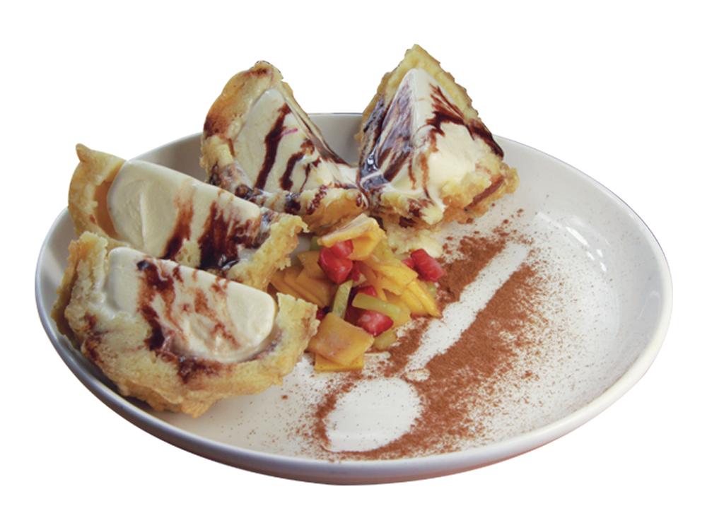 Tempura helado