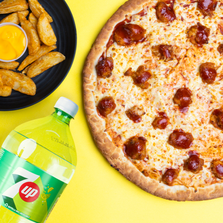 Pizza Especialidad Flaming Hot.