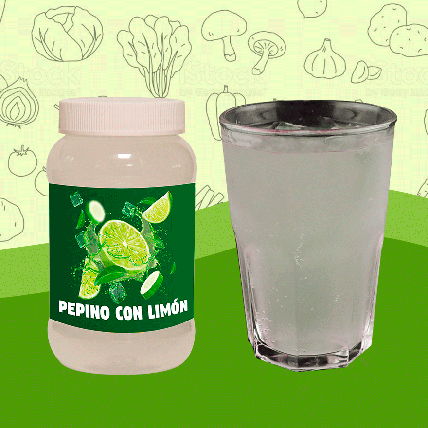 Agua De Pepino Limon 500 ml