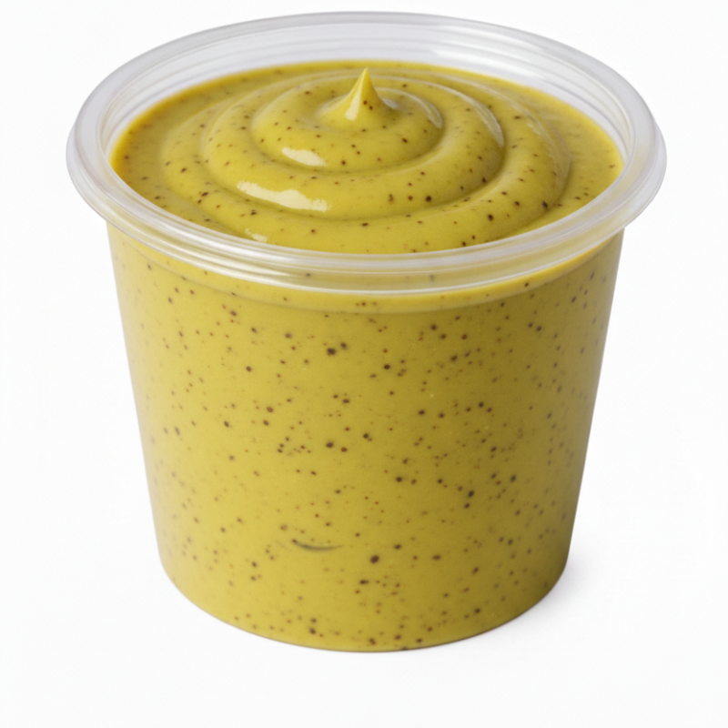 Sabor levemente adocicado e toque suave de mostarda. Equilíbrio perfeito entre doce e salgado.