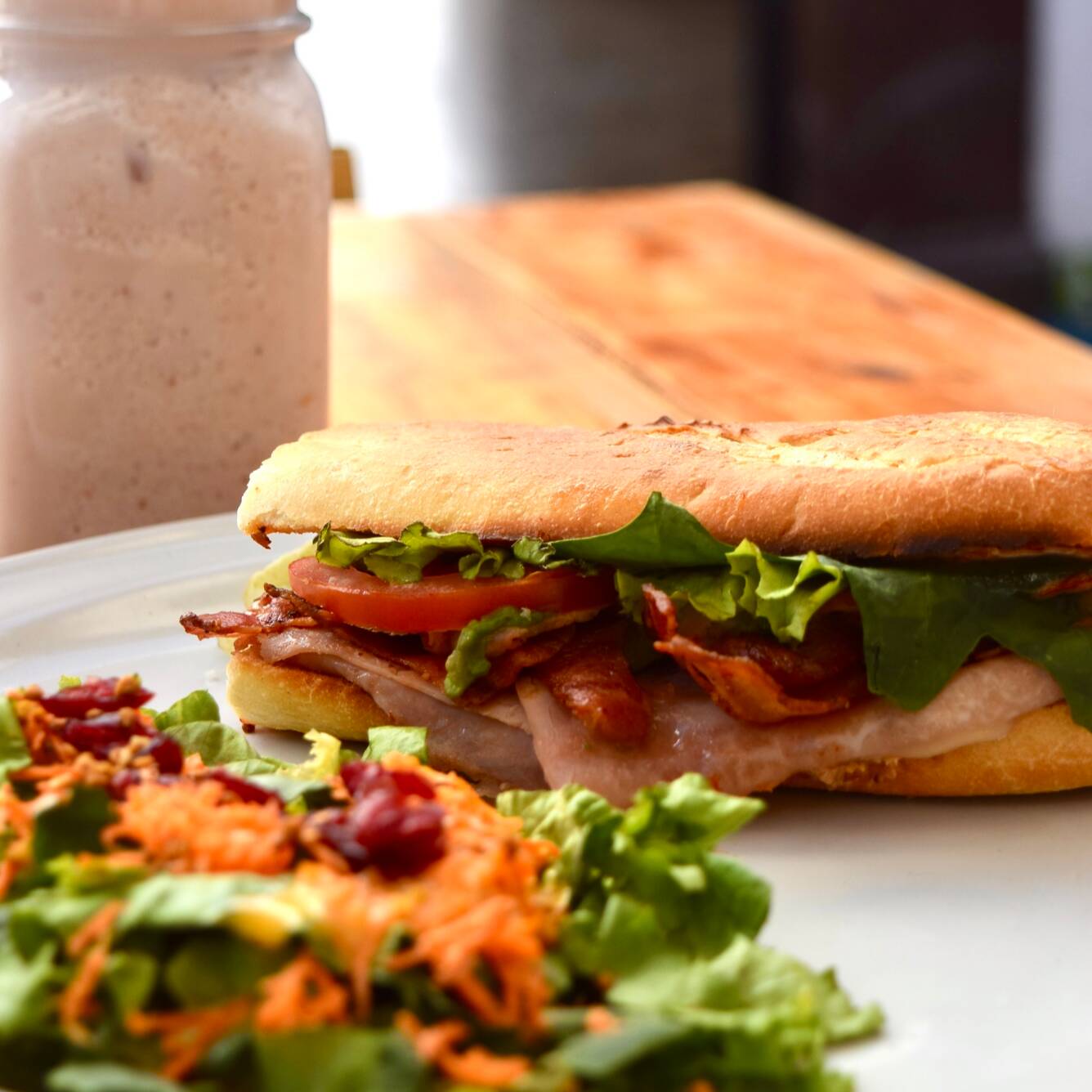 Baguette Pavo y Tocino