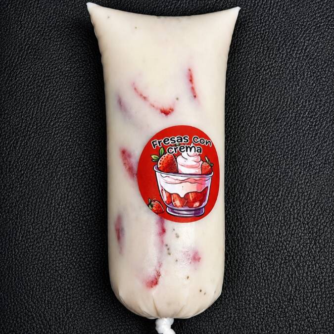 HELADO GOURMET FRESAS CON CREMA