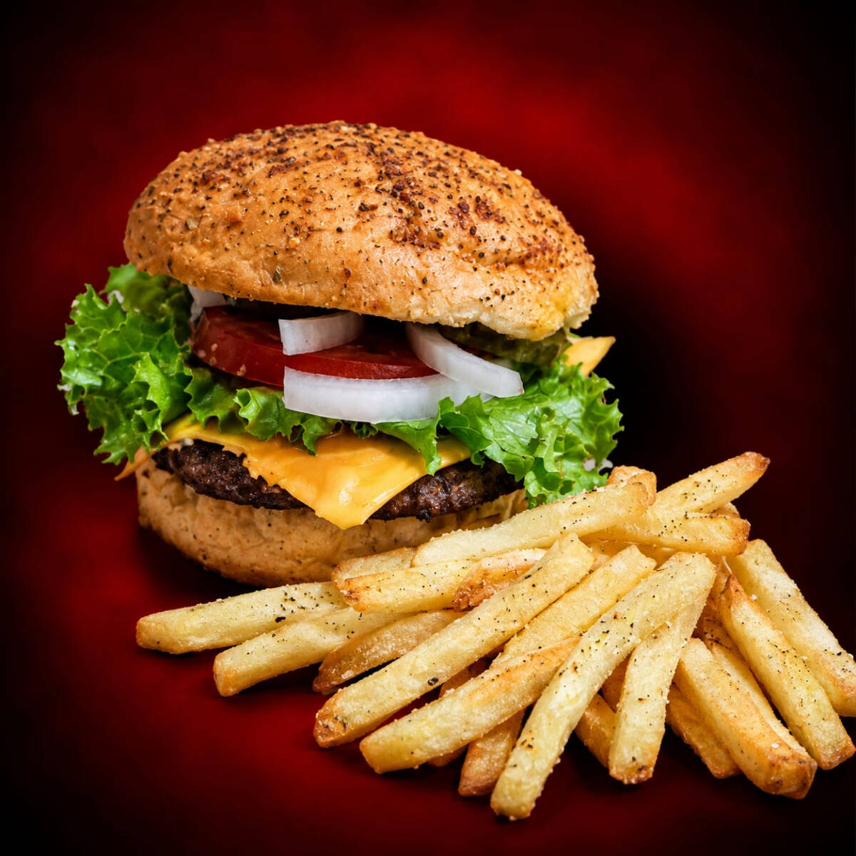 Combo de Hamburguesa y Papas a la Francesa