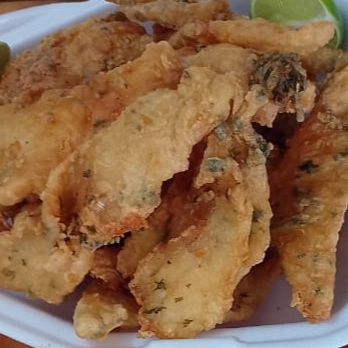 Filé de linguado frito sem espinha 600g