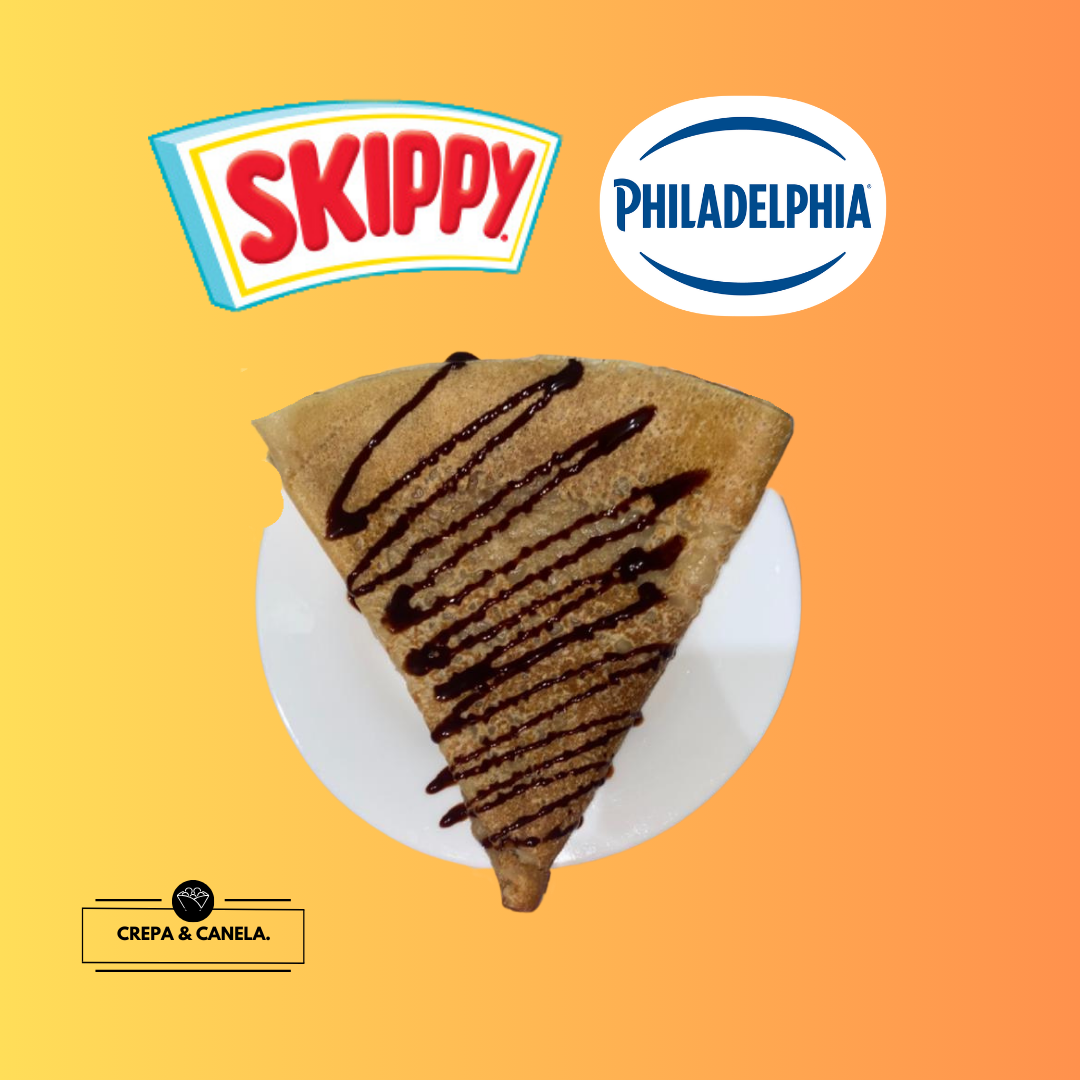 1 CREPA DE CREMA DE CACAHUATE Y PHILADELPHIA 40 CM