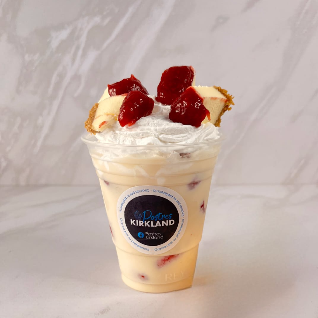 Fresas con Cheescake de Frambuesa