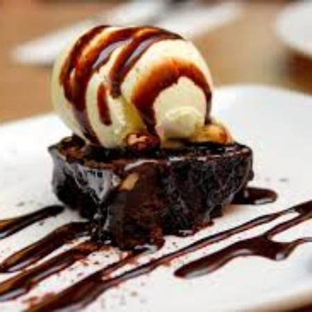 brownie de helado