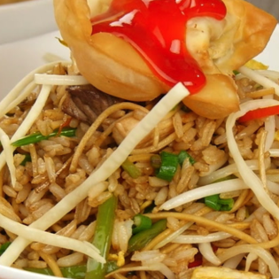 Aeropuerto Pollo + Wantan Frito