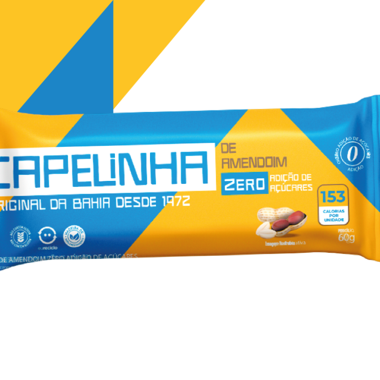 Picolé de Amendoim Zero Adição de Açúcares - Capelinha