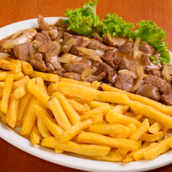 300G DE FILÉ MINGNON ACOMPANHADO COM 300G DE BATATA FRITA