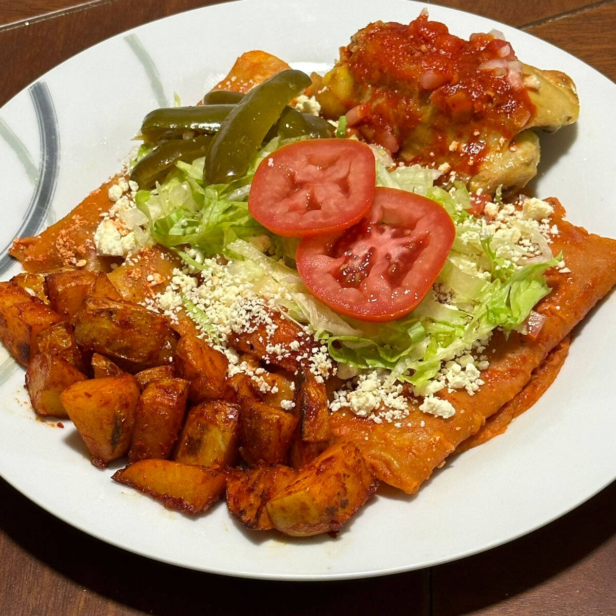 Enchiladas Rojas Estilo Michoacán