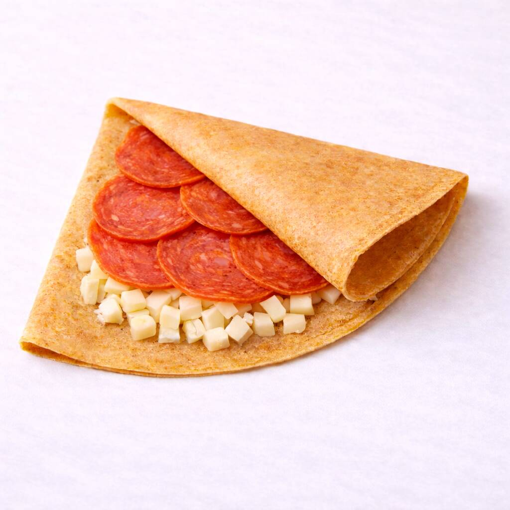Crepa de Queso Manchego y Pepperoni