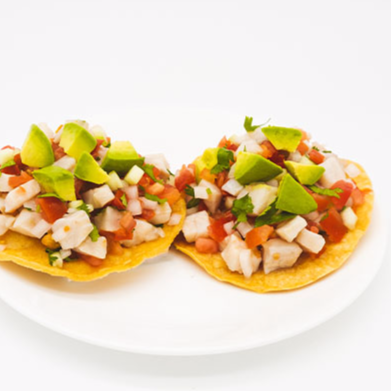Tostada de Ceviche de Pescado