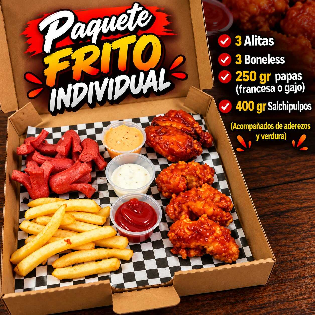 CAJA FRITA INDIVIDUAL