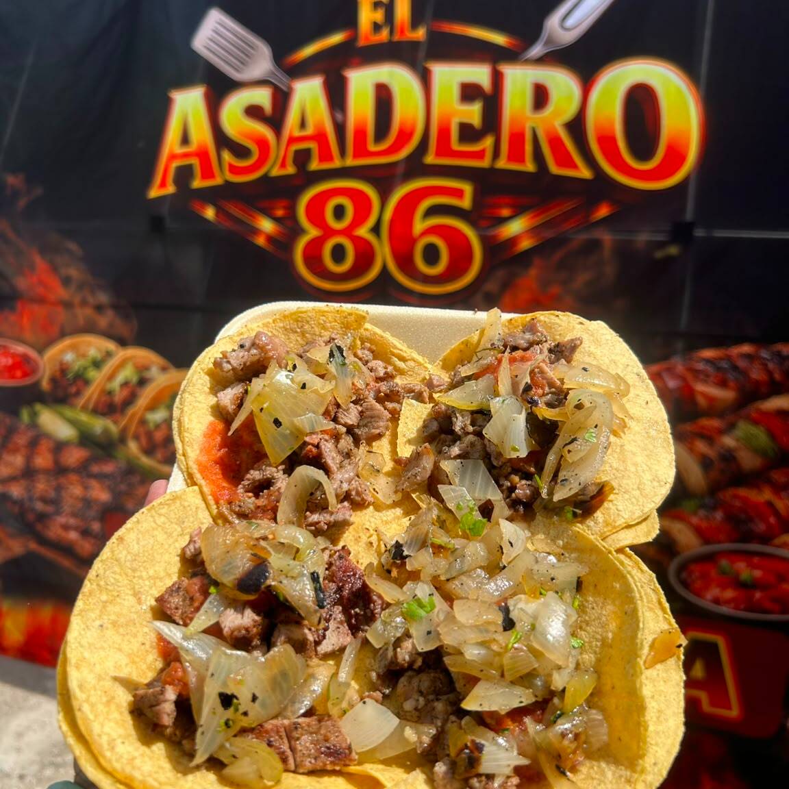 4 Tacos de Carne Asada