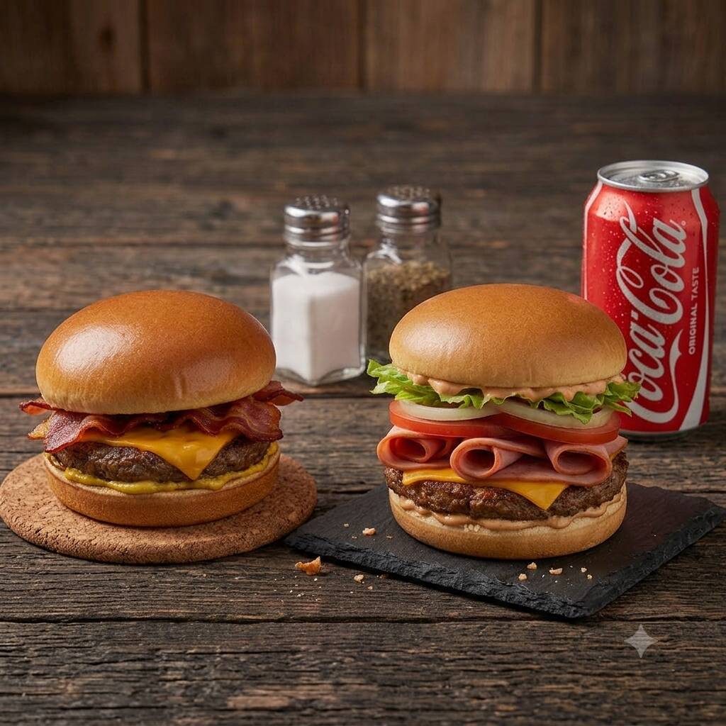Nosso Combo Parada Cardíaca vai te ajudar a reduzir a ansiedade e regularizar a sua saciedade e Aproveite esse delicioso combo com um X-Burguer Smash e um Burguer Smash Bacon, acompanhado de uma refrescante Coca-Cola Original 350ml.