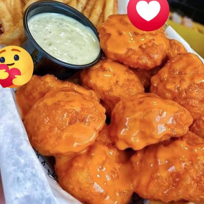 Boneless en Salsa de Mango Habanero con Papas
