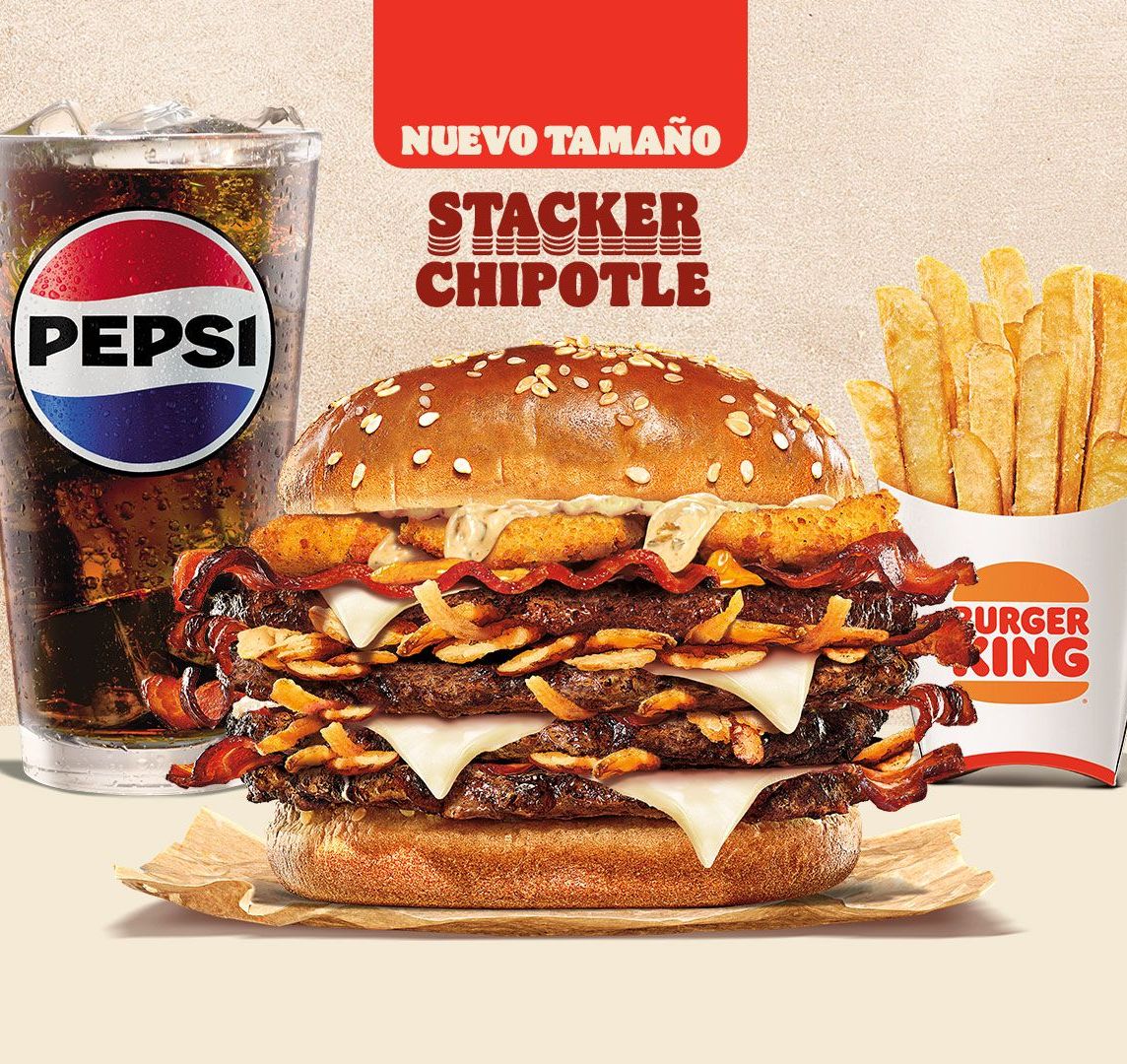 Combo Stacker Chipotle Cuádruple