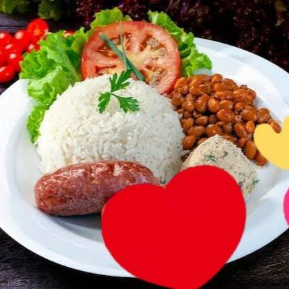 Arroz, Feijão, Linguiça Toscana, Salada e Farofa