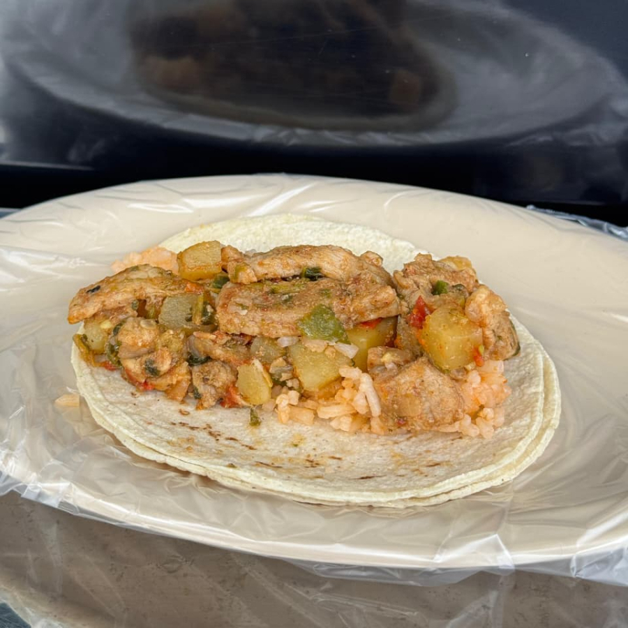 Taco de Bistec a la Mexicana