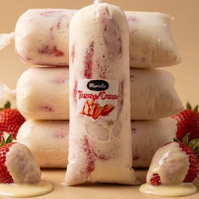 HIELITO DE FRESAS CON CREMA
