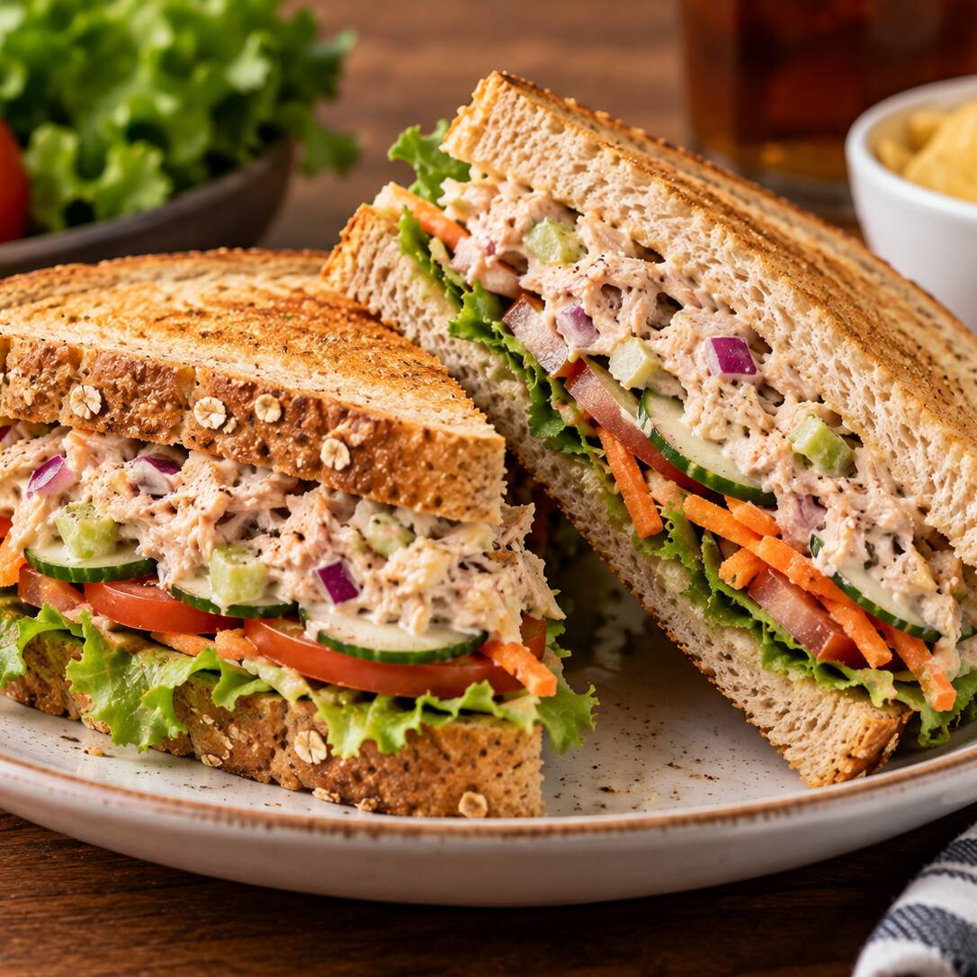 Sándwich de Atún con Verduras
