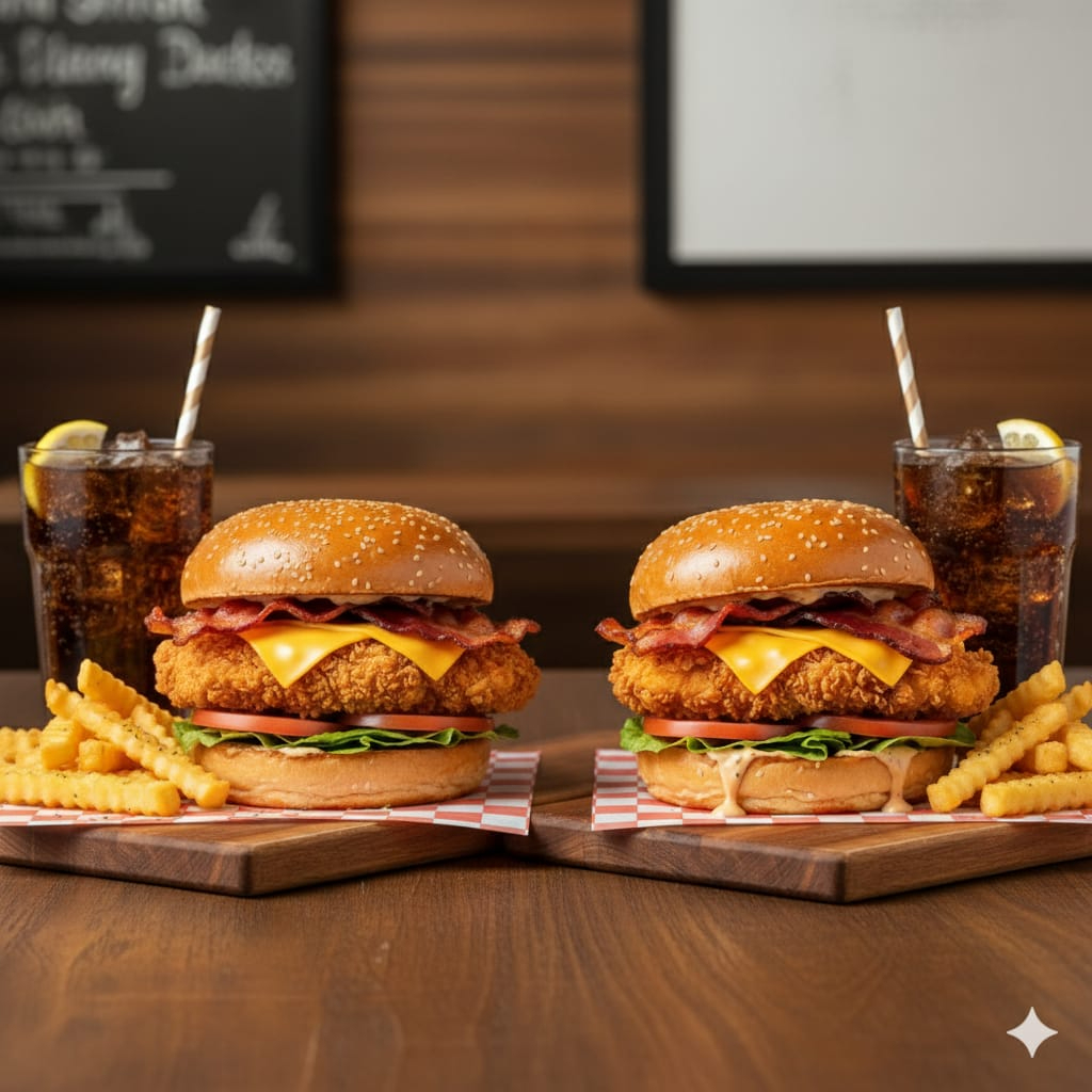 Combo Chicken Burguer para Dos