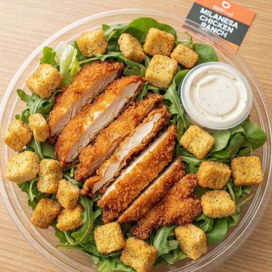 Ensalada César de Pollo Milanesa
