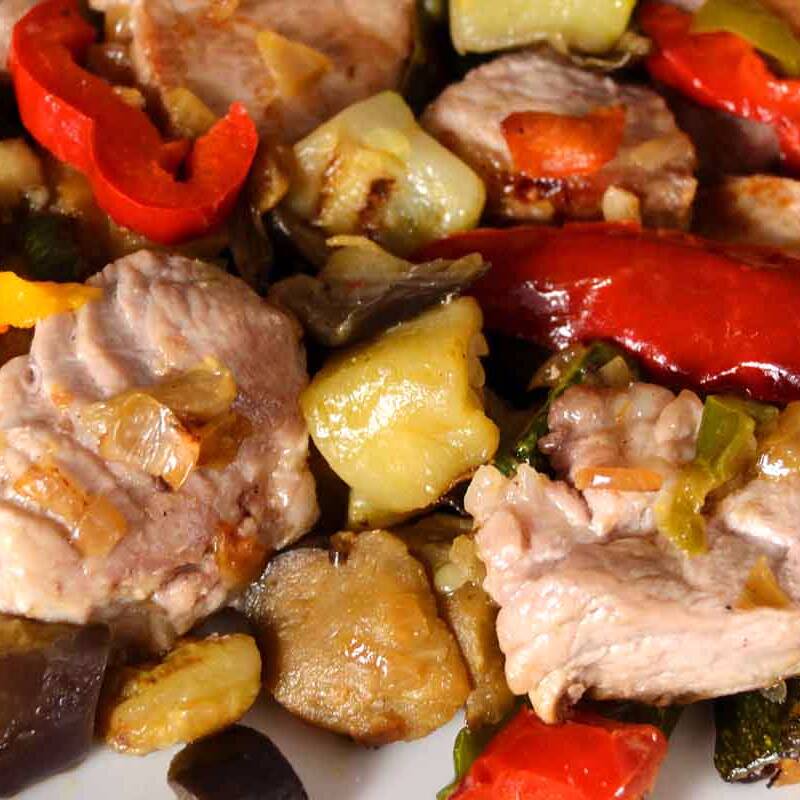 Chancho con Verduras